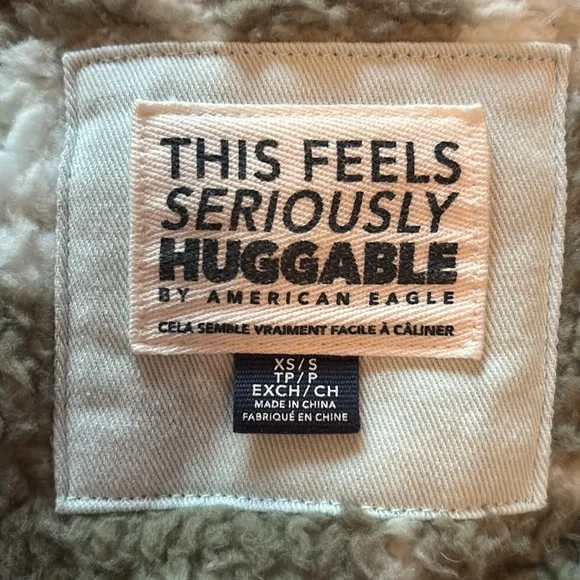 American Eagle “This Feels Seriously Huggable” Full-Zip Fleece Jacket, Size XS/S - Picture 11 of 15